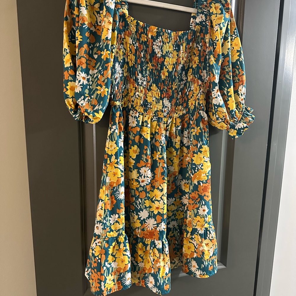 Floral Smocked Dress
